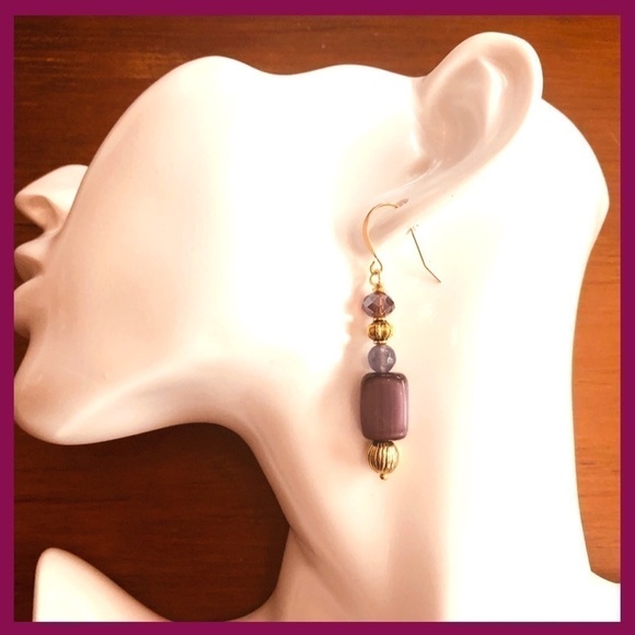 Sterling Silver Earrings w 14k Gold Vermeil Handmade in NC - Picture 3 of 8